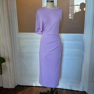 Zara Lavender Body Con Asymmetrical Dress. NWT Size S